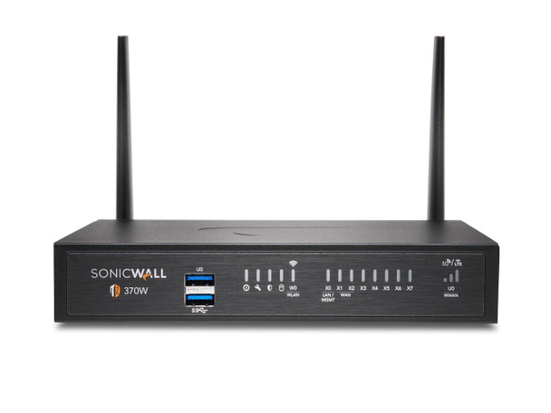 SonicWall TZ370W Wireless Firewall (Gen 7) w/ Secure Upgrade Plus (3-Year