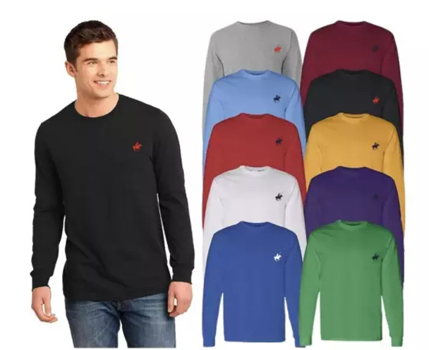 PACIFIC POLO CLUB MEN'S PACIFIC CLUB LONG SLEEVE T-SHIRT - XL - WHITE New