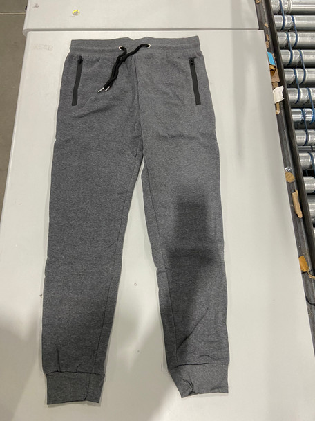 PURE CHAMP MEN'S FLEECE ATHLETIC JOGGER SWEATPANTS - SIZE: MEDIUM - GRAY New