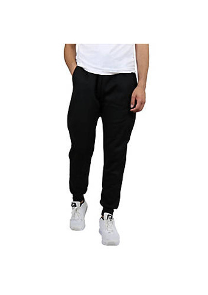 BLUE ICE MEN'S FLEECE-LINED JOGGER SWEATPANTS - SIZE: MEN M - BLACK