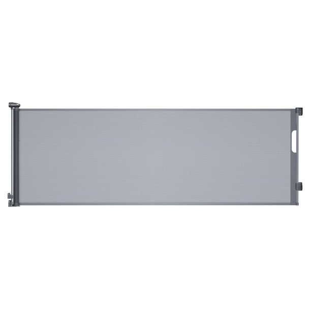 LIFMAGE RETRACTABLE BABY GATES 137 INCH EXTRA WIDE BABY GATE FOR STAIRS - GRAY