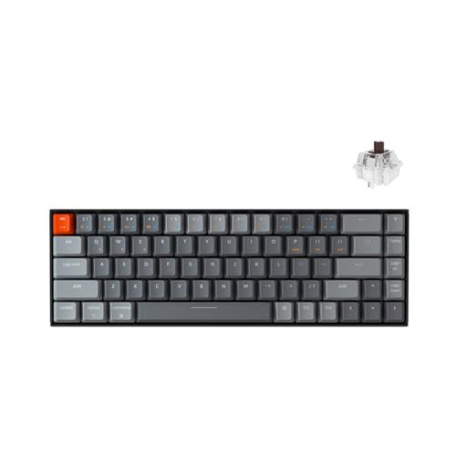 KEYCHRON K6 MECHANICAL KEYBOARD 65 WIRELESS GAMING KEYBOARD BROWN SWITCH