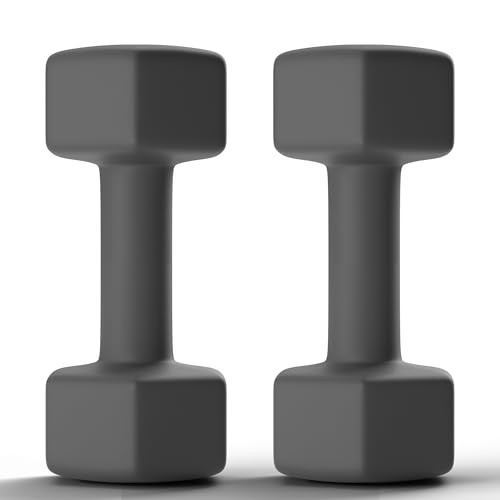GRETERST GRETERST DUMBBELLS SET RUBBER COATED HEX HAND WEIGHTS EXERCISE