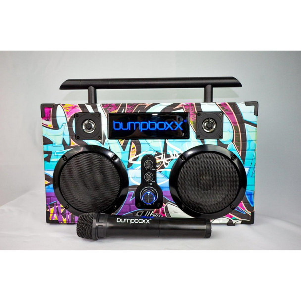 Bumpboxx Ultra Plus+ Bluetooth Speaker Boombox, Microphone w/ ION Projector
