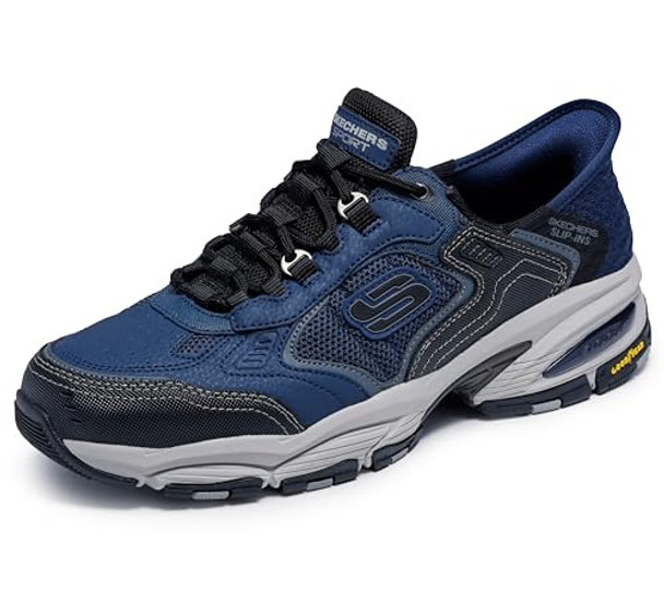 Skechers for Work Men's Vigor 3.0 Drafting Slip-On Shoe - BLACK/NAVY - SIZE 11.5 New