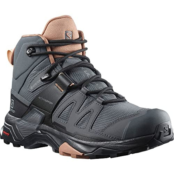 Salomon Women's X Ultra 4 Mid Gore tex Hiking Boots Ebony Mocha Mousse Cream Salomon Women's X Ultra 4 Mid Gore tex Hiking Boots Ebony Mocha Mousse Cream