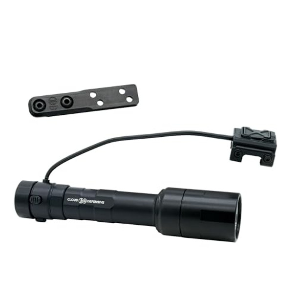CLOUD DEFENSIVE REIN DUAL FUEL TACTICAL WEAPON LIGHT 100,000 CANDELA - BLACK