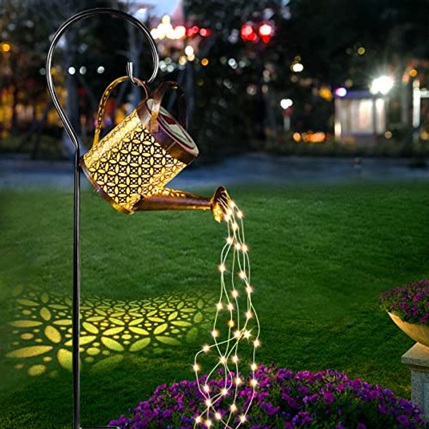LEDEAK Solar Hanging Lantern Garden Fairylight, Metal String - Copper Coins LEDEAK Solar Hanging Lantern Garden Fairylight, Metal String - Copper Coins