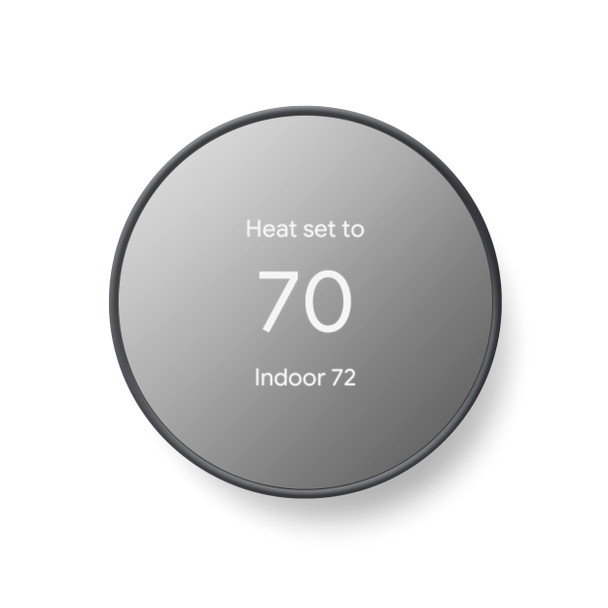 GOOGLE NEST SMART PROGRAMMABLE WIFI THERMOSTAT CHARCOAL New