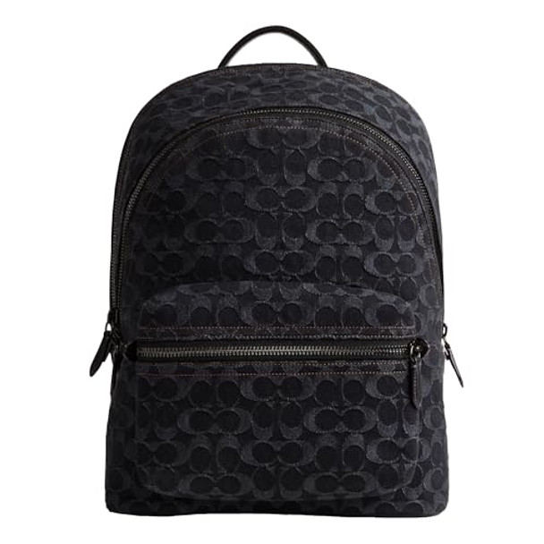 COACH CHARTER BACKPACK IN SIGNATURE DENIM CR762 - BLACK DENIM New COACH CHARTER BACKPACK IN SIGNATURE DENIM CR762 - BLACK DENIM New