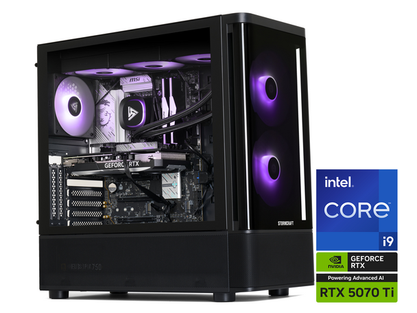 STORMCRAFT Gaming PC SKYHAWK PRO Intel Core i9-14900KF NVIDIA GeForce RTX 5070