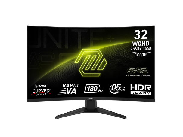 MSI 32 inch (31.5" viewable) WQHD 2K 1440P 180Hz AMD FreeSync Premium HDR Ready