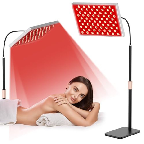 I-VENOYA Red Light Therapy for Body, Infrared, LED Light Therapy Lamp - Black