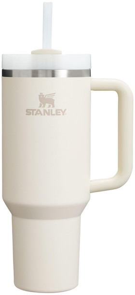 STANLEY QUENCHER H2.0 TUMBLER WITH HANDLE AND STRAW 40 OZ - CREAM 2.0