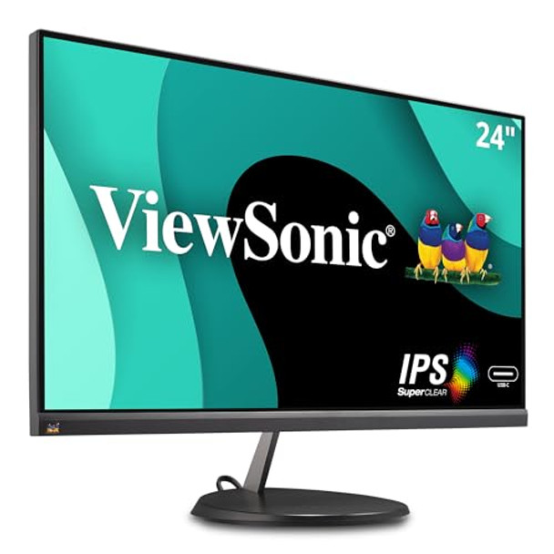 VIEWSONIC 24" 1080P IPS MONITOR USB C 3.2 AND FREESYNC VX2485-MHU - BLACK