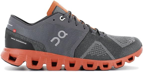 ON RUNNING X CLOUD 2 MEN'S SHOE SIZE: MEN 11.5 (AU/UK M11) (EU M46) - RUST/ROCK