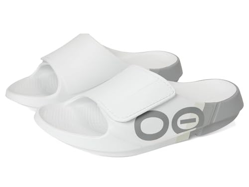 OOFOS UNISEX OOAHH SPORT FLEX SLIDE SANDAL MEN 9 WOMEN 11 SMOKE RALLY