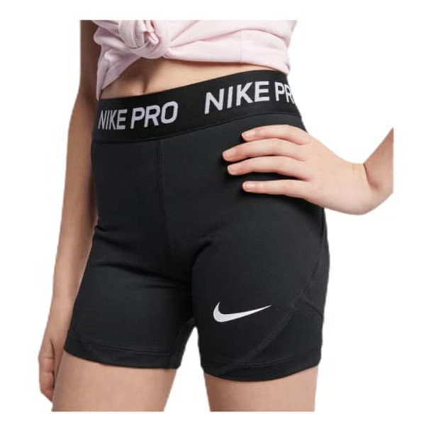 AQ9040 NIKE GIRL'S PRO SHORTS - SIZE: LARGE - BLACK New