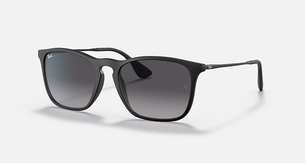 RAY-BAN CHRIS FRAME LIGHT GRAY GRADIENT DARK GRAY 54/18MM - MATTE RUBBER BLACK