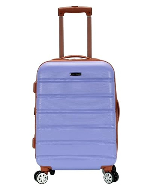 Rockland Melbourne Hardside Luggage with Spinner Wheels, Carry-On 20" - Lavender New