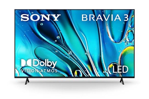 SONY BRAVIA 3 55” CLASS LED 4K HDR GOOGLE TV K-55S30C - Black