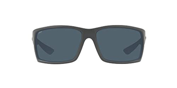 Costa Del Mar Men's Rectangular Sunglasses Matte Grey/Grey Polarized