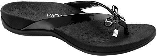 VIONIC WOMEN'S REST BELLA II TOEPOST SANDAL SIZE: WOMEN 9.5 BLACK