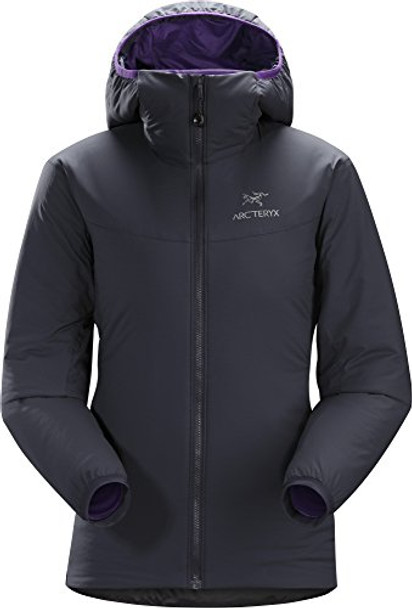 14660 ARC'TERYX ATOM HOODY WOMEN WARM SIZE S BLACK SAPHIRE