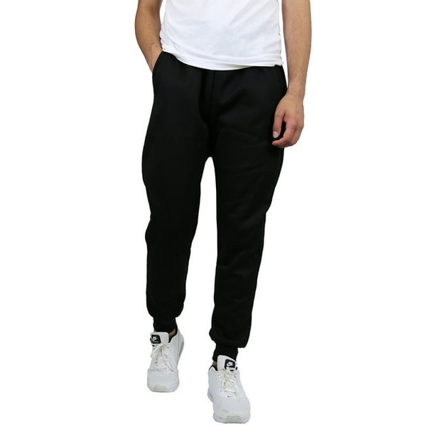 BASTION TRAIL MEN'S FLEECE DRAWSTRING JOGGER PANTS - BLACK - SIZE XL New