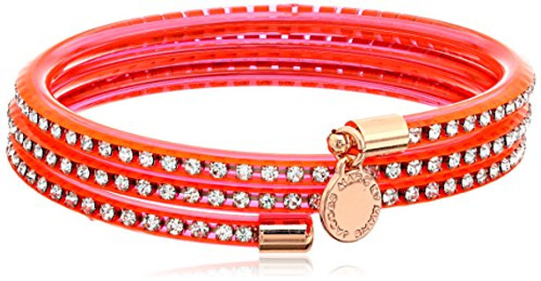 MARC JACOBS MARC BY MARC JACOBS KNOCKOUT PINK SLINKY BANGLE BRACELET - PINK New