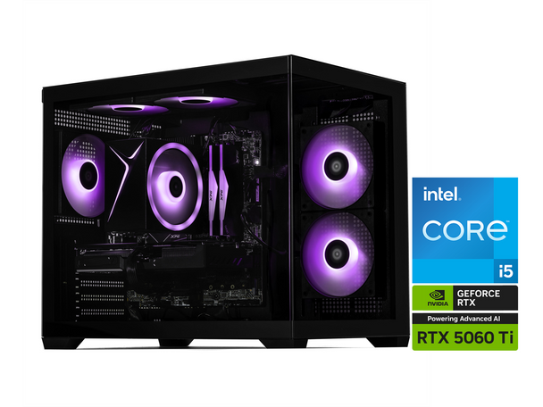 STORMCRAFT Gaming PC SIRIUS Intel Core i5-14400F NVIDIA GeForce RTX 5060 TI 8GB