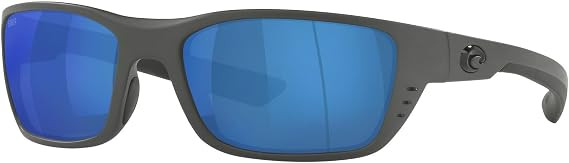 COSTA DEL MAR WHITETIP MENS POLARIZED SIZE 58 - MATTE GRAY/BLUE MIRROR 580G