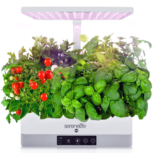 SereneLife Smart Indoor Garden Hydroponic Herb Garden 4000K Grow Lights Panel