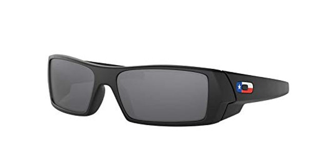 OAKLEY MEN'S OO9014 GASCAN RECTANGULAR 60MM SI MATTE BLACK/BLACK IRIDIUM