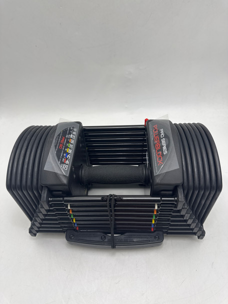 POWERBLOCK PRO 50 ADJUSTABLE DUMBBELL,1 SINGLE, 5-50 LB - BLACK