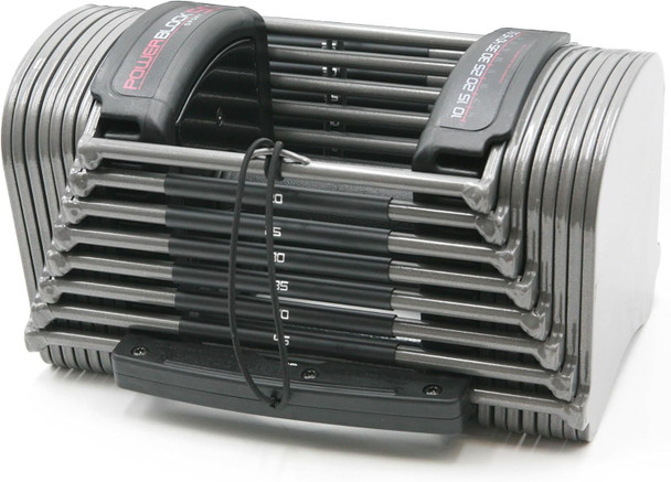 POWERBLOCK SPORT 50 ADJUSTABLE DUMBBELL, 50 LBS (SINGLE) - BLACK