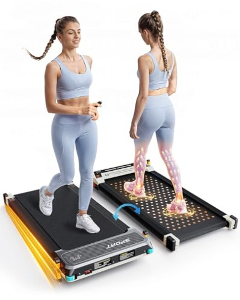 FUNRAY VERSATILE WALKING PAD TREADMILL WITH INCLINE 520A - GRAY FUNRAY VERSATILE WALKING PAD TREADMILL WITH INCLINE 520A - GRAY