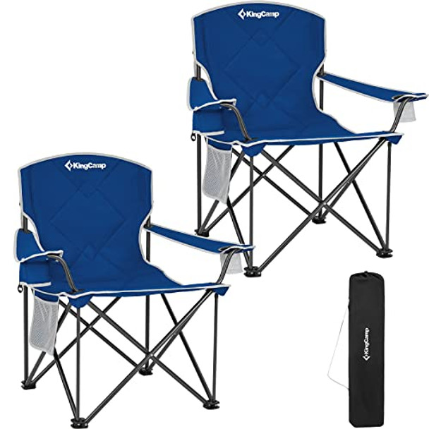 KINGCAMP KAC089 Chair, Folding Camping Quad Chair, Beach Chair, Blue New