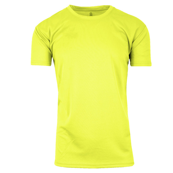 GALAXY BY HARVIC MEN'S SHORT SLEEVE & MUSCLE TEE - SIZE: MEN 2XL - NEON GREEN New