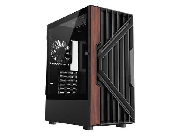DIYPC DIY-G18-WD Black USB3.0 /Type C ATX Mid Tower Gaming Computer Case w/