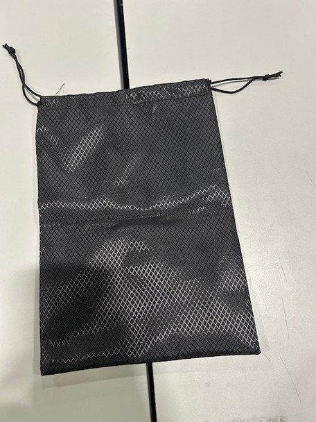 GENERIC BLACK 7" BY 10" DRAWSTRING BAG - BLACK