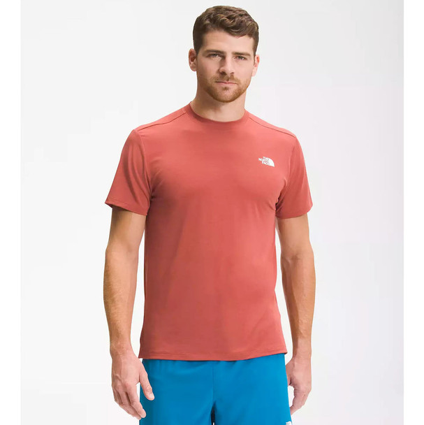 THE NORTH FACE WANDER SHORT SLEEVE TEE - SIZE: MEN L - TANDOORI SPICE RED New