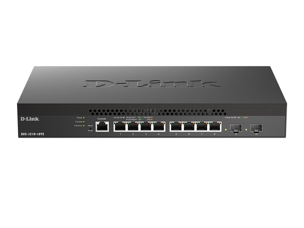 D-Link DXS-1210-10MP 8-Port 10G Multi-Gigabit Smart Managed Switch - Ethernet