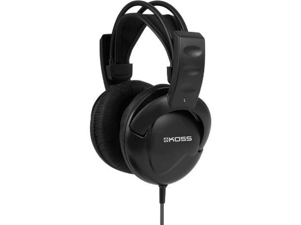 Koss UR20 Over-Ear Headphones, Flexible Sling Headband, Black