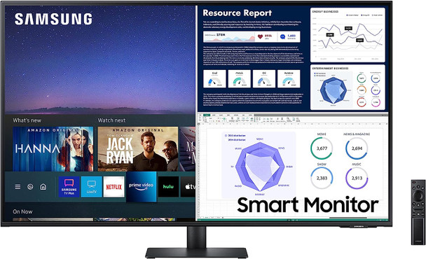 Samsung M70 Smart 43 Inch Smart TV Apps 4K Monitor LS43AM702UNXZA -Black