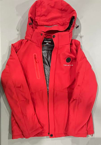 VENUSTAS WOMEN'S HEATED JACKET 5V - SIZE: WOMEN SMALL - RED