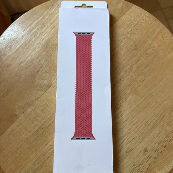 APPLE WATCH BRAIDED SOLO LOOP 41MM - SIZE 7 - GUAVA New APPLE WATCH BRAIDED SOLO LOOP 41MM - SIZE 7 - GUAVA New