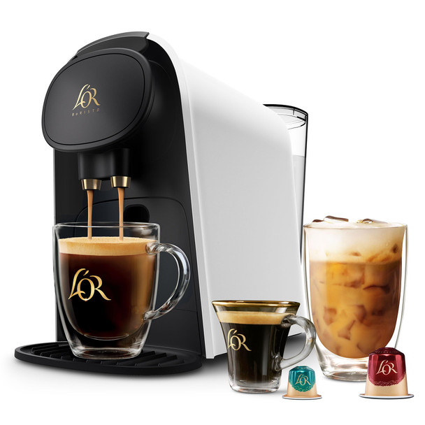 L'OR BARISTA SYSTEM COFFEE AND ESPRESSO MACHINE COMBO BY PHILIPS - MATTE WHITE