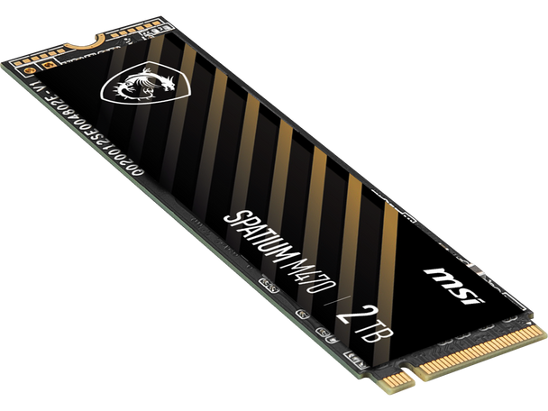 MSI SPATIUM M470 PRO PCIe 4.0 NVMe M.2 2280 2TB PCI-Express 4.0 x4 3D NAND