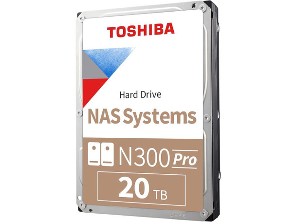 Toshiba N300 Pro 20TB NAS 3.5-Inch Internal Hard Drive - CMR SATA 6 Gb/s 7200 Toshiba N300 Pro 20TB NAS 3.5-Inch Internal Hard Drive - CMR SATA 6 Gb/s 7200
